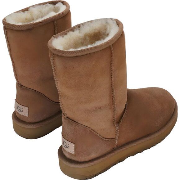UGG Classic Short II Chestnut Mid-Calf Boots Warm Slip-On Comfort Women's US 5M - Picture 3 of 6
